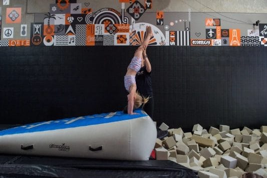 coach help with stand on hands