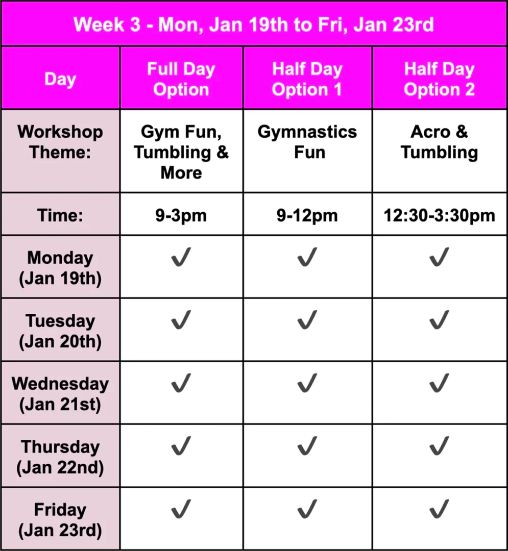 Christmas holidays week 4