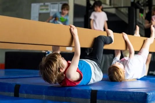 Kids on gymnastic training at ModBod Gymnastics
